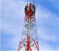 50m baja galvanis celup panas terisi sendiri antena Radio CB GPS segitiga kisi tiang menara berkaki 3