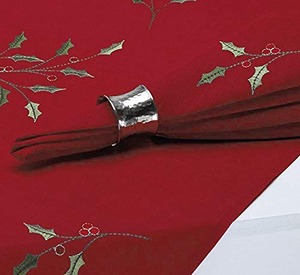 Lot de 4 vente en gros moderne or luxe noël décoratif table en métal demi-cercle ronds de serviette porte-serviettes en métal doré - Product Image 5
