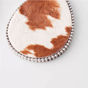 Boucles d'oreilles en cuir de vachette personnalisées les plus vendues Boucles d'oreilles en cuir de vachette léger Boucles d'oreilles en cuir de vachette Offre Spéciale - Product Image 6