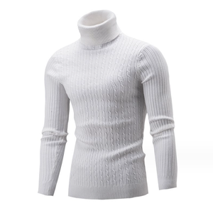 Suéter de cuello alto para hombre, suéter cálido contemporáneo, moda de invierno, suave, ajustado, informal, de manga larga, cómodo, transpirable - Product Image 2