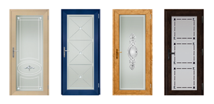 Cadre de porte moderne en PVC uPVC | Porte insonorisée étanche sans panneau - Product Image 4