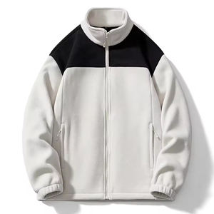 Veste unique de travailleur de haute qualité personnalisée à manches longues écologique hiver Micro polaire 100% coton sweat-shirt chaud Design - Product Image 3