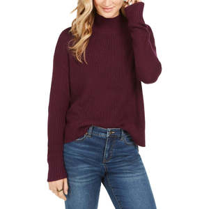 Maglione da Donna Style & Co Stile Coreano Casual XX-Large Viola con Collo Alto e Logo Frontale per Tutte le Stagioni - Inverno Autunno Estate - Product Image 1