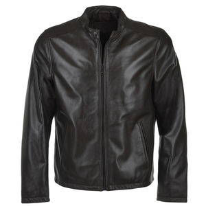Chaqueta de cuero larga personalizada para hombre, chaqueta de cuero marrón para hombre. - Product Image 1