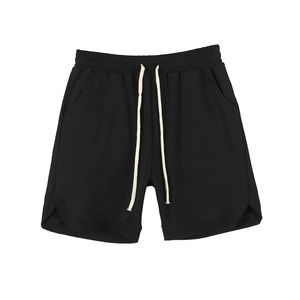 Vêtements en gros fabricant porter personnalisé de haute qualité épais taille moyenne solide Logo personnalisé Shorts pour hommes en gros personnalisé - Product Image 2