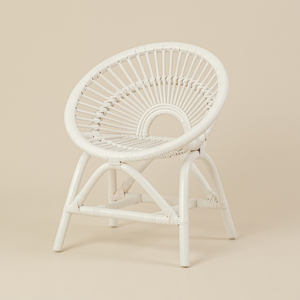 Top Quality Luxury Rattan <b>Dining</b> Room Decor Kid <b>Chair</b> <b>Blue</b> Color Moon Dinner <b>Chairs</b> for Children and Babies Factory Price - Product Image 2