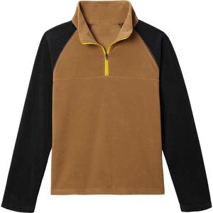 Trendy streetwear <b>men</b> half <b>zip</b> sweatshirt oversized fit drop shoulder <b>fleece</b> cotton OEM ODM logo embroidery factory direct - Product Image 3