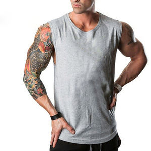 Camiseta sin Mangas de Estilo Urbano para Hombre, Diseño Nuevo 2026, Tejida, Transpirable, 100% Algodón, para Gimnasio, Entrenamiento, Fitness y Culturismo - Product Image 5