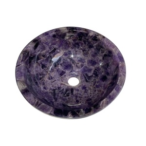 Lavabo de Piedra Natural Amatista Más Vendido, Lavabo de Lujo Hecho a Mano, Lavabo Moderno de Diseño para Baños de Casas y Hoteles - Product Image 3