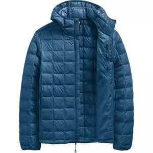 OEM-chaquetas de plumón para hombre, abrigo ligero con cremallera, chaqueta acolchada brillante empaquetable para invierno, venta al por mayor - Product Image 5
