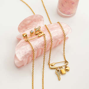 High Quality 14K Gold Plated Brass <b>Stacking</b> <b>Ring</b> Necklace Fashion Layered Necklaces - Product Image 4