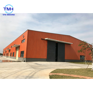 Nave Industrial Prefabricada de Acero, Estructura Metálica de Gran Envergadura <span class=keywords><strong>para</strong></span> Almacenamiento y Fábrica - Product Image 1