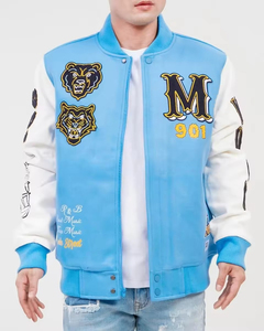 Fabricación profesional Hombres Letterman Chaqueta Ropa de calle Nueva llegada Hombres Chenille Bordado College Chaqueta de béisbol para hombres - Product Image 1