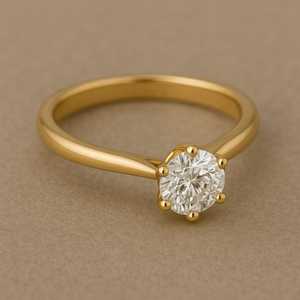 Bague Moissanite Radiant Cut Lab Grown Elegant Halo Wedding Fine Jewelry avec 14K Yellow Gold Anneaux de mariage de haute qualité - Product Image 3