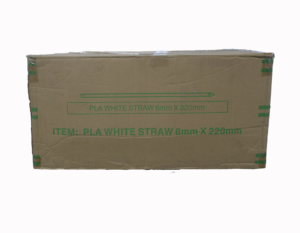 Paille PLA Blanc 6mm x 220mm - Product Image 3