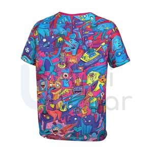 เสื้อยืดผ้าฝ้ายถักสำหรับผู้ชายและผู้หญิงเสื้อยืดลายการ์ตูนแห้งเร็วเป็นมิตรกับสิ่งแวดล้อมใหม่ล่าสุดได้รับการออกแบบ100% - Product Image 5