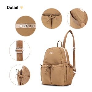 Women Lady Waterproof <b>Backpack</b> Made of Premium Parachute Material Zipper Closure Multi Pocket Design 14 Inch <b>Laptop</b> Compartment - Product Image 2