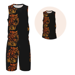Nouveaux ensembles d'uniformes de basketball réversibles en polyester BSCI pour jeunes, haute performance, imprimés, pour le sport - Product Image 3