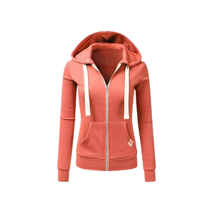 Novedad: Sudaderas con Capucha de Algodón de Alta Calidad con Cremallera y Forro Estampado para Otoño/Invierno, Personalizables en Colores, Tallas y Logotipos para Mujer - Product Image 4
