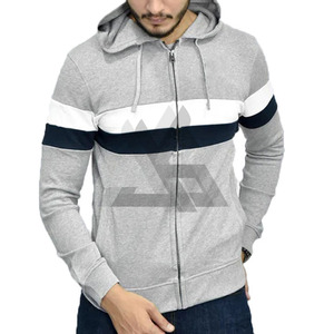 Sudadera con capucha elástica para hombre, con cremallera, duradera, de calidad, precio bajo, hombros caídos, estilo casual, holgada - Product Image 3