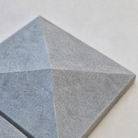 Panneau acoustique en fibre de polyester, motif pyramidal 3D, panneau acoustique pour animaux de compagnie, panneau mural modulaire absorbant le son