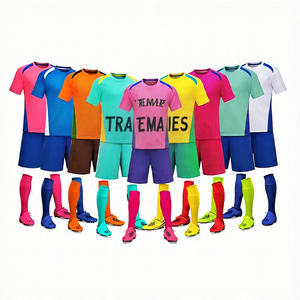 Conjunto de uniforme de fútbol con logotipo personalizado y número de tarifa al por mayor, ropa de fútbol de poliéster transpirable, chándal de corte automatizado para hombre 2025 - Product Image 5