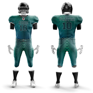 ชุดเครื่องแบบฟุตบอลอเมริกันไซส์ใหญ่ชุดฝึกซ้อมระบายอากาศได้แขนสั้นผลิตจากปากีสถาน - Product Image 1