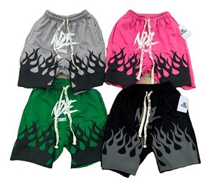 Nuevos pantalones cortos de verano personalizados para hombre al por mayor pantalones cortos tejidos de punto transpirables con estampado de farol de alta calidad - Product Image 2