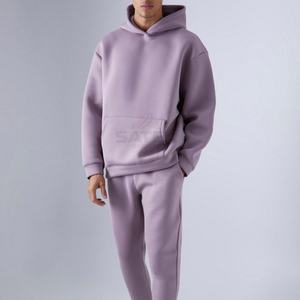 Vêtements décontractés pour hommes, survêtement respirant et confortable pour hommes, ensemble à capuche 100% coton, survêtements pour jogging - Product Image 6