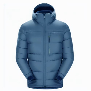 Veste d'hiver personnalisée en duvet brillant épais de haute qualité pour homme - Product Image 1