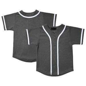 Maillots de baseball personnalisés en double tricot pour adultes, kit uniforme respirant 100 % polyester, chemises de baseball et softball avec designs personnalisés - Product Image 1