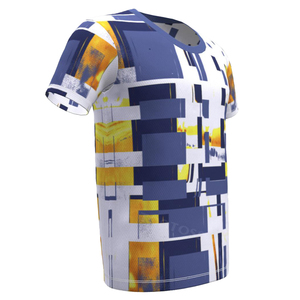 T-shirt de sport pour homme personnalisé OEM, 100 % polyester, sublimation, écologique, 180 g, séchage rapide, fitness, gym, évacuation de l'humidité - Product Image 4