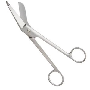 Tijeras para Vendas Lister de Acero Inoxidable, Rectas y Curvas, Tijeras Médicas para Trauma y Cirugía, 14.5 cm - Product Image 1