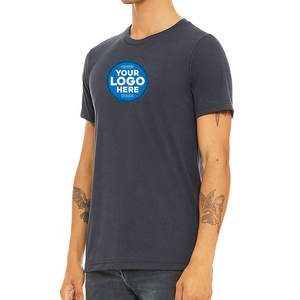 Personalizado Hip Pop peso ligero 180GSM ajuste serigrafía hombres camiseta - Product Image 5