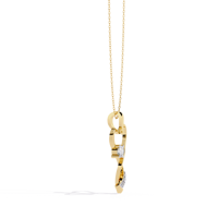 Collier pendentif solitaire en or rose massif 14 carats avec diamant de laboratoire CVD HPHT EF VVS 0,28 ct, cadeau pour femme