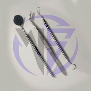 Top Quality Dental Kit 3 Pcs <b>Plaque</b> & Tartar <b>Remover</b> Set Wenquar with Scaler <b>Tooth</b> Pick Mouth Mirror & Tweezer Tools - Product Image 4