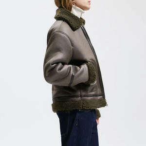 Reasonable Price New Arrival Trendy Product <b>Faux</b> Fur <b>Leather</b> <b>Jacket</b> Bulk Quantity Long Sleeve Fresh Piece <b>Leather</b> <b>Jacket</b> - Product Image 6