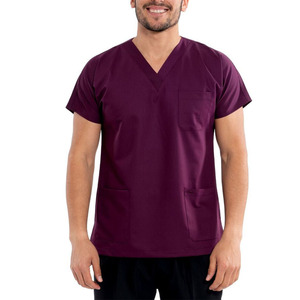 Meilleure qualité, nouveau Style de styliste élégant blouses médicales unisexe médecins col en v pour hommes blouses d'allaitement uniformes ensembles de gommes médicales pour hommes - Product Image 4