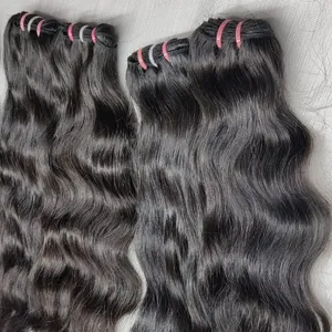 South Indian Natural Ramy Hair 100% Of Good Quality Human Hairs Natural Wavy Extension 10" to 30" Available Size