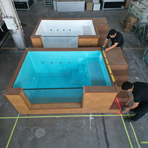 Piscine hors-sol rectangulaire JST Space GXP Family en FRP, résistante aux UV, installation facile, épaisseur 10 mm, échelle de sécurité incluse - Product Image 1