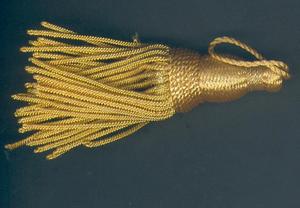 Borla de flecos de oro largo OEM con cordón al por mayor alambre metálico de lingotes ecológico para ropa y zapatos hechos por insignias Hamza - Product Image 4