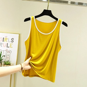 Premium Quality <b>100</b>% Cotton Women's Shirt Custom Casual Plain Women's Singlets Stylish Wholesale Summer Breathable Tank Top - Product Image 3