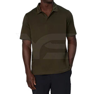 Grande taille respirant décontracté pour polo Jersey solide brodé avec des techniques d'impression bouffante - Product Image 4