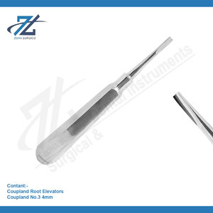 Elevadores de raíz Coupland de 4mm, dientes de relleno, elevador de extracción Dental de acero inoxidable de alta calidad alemana, fabricante de Pakistán - Product Image 2