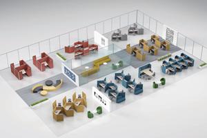 La mejor partición convertible moderna y sencilla personalizable, estación de trabajo de oficina, diseño de mesa larga, estilo de Panel de madera - Product Image 2