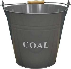 Seau à charbon galvanisé pour décoration de cheminée de ferme avec style antique et construction solide et durable pour un usage quotidien - Product Image 4