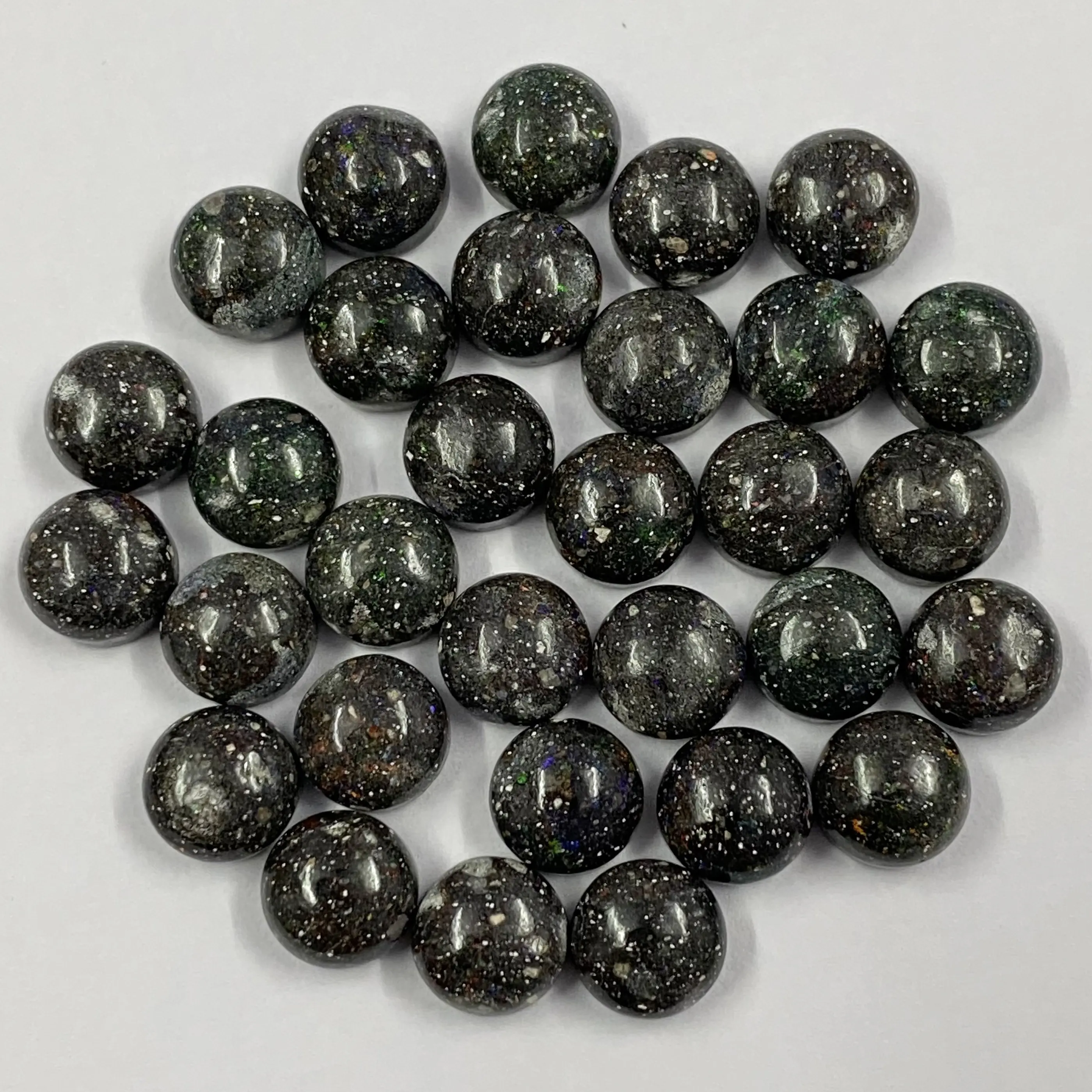 Prezzo più basso la migliore vendita di pietre preziose naturali forma rotonda 9mm cabochon opale honduregano cristallo e pietra curativi sciolti in vendita
