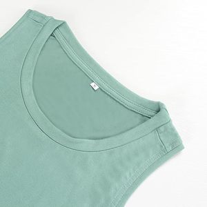 Women's Summer Sleeveless Tank <b>Tops</b> Loose Fit Breathable Knitted Tunic Shirt Embroidered <b>Feather</b> Decoration Crew Neck Front Logo - Product Image 5