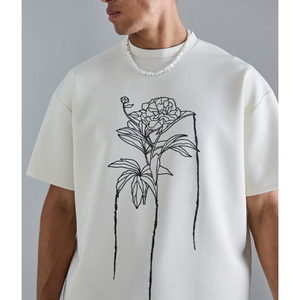 เสื้อยืดคอกลมผู้ชาย ผ้าถักเนื้อแน่น คุณภาพสูง สกรีนโลโก้แบรนด์ของคุณเอง ระบายอากาศได้ดี เป็นมิตรกับสิ่งแวดล้อม เหมาะสำหรับใส่ลำลองและออกกำลังกาย - Product Image 3