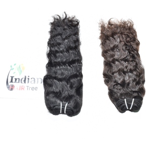 100% Naturel Remy Cuticule Aligné Vierge Noir Couleur Soyeux Bouclés Bundles Non Transformés Temple Indien Tissage Extensions de Cheveux Humains - Product Image 1